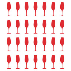 Champagne glass cup icon vector illustration graphic design