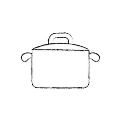 Kitchen saucepan isolated icon vector illustration graphic design