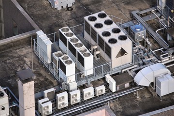 Fototapeta premium Industrial air conditioning in Tokyo
