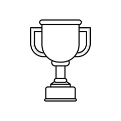 Cup trophy championship icon vector illustration graphic design