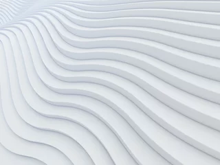Papier Peint photo autocollant Vague abstraite Rendu 3d de surface de fond abstrait de bande de vague