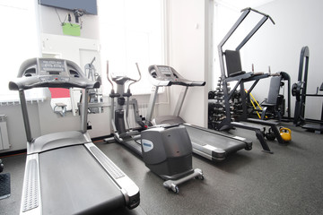 Interior of a fitness hall