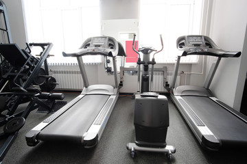 Interior of a fitness hall