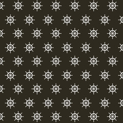background with rudder icons. vector illustration