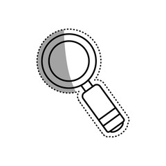 Magnifying glass lupe icon vector illustration graphic design