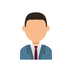 Businessman executive profile icon vector illustration graphic design