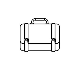 isolated business briefcase icon vector illustration graphic design