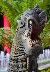 Fototapeta premium Dragón de Siam de piedra