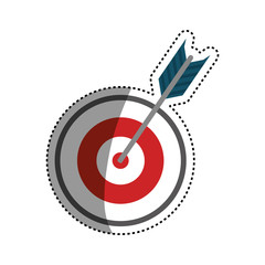 Target dartboard symbol icon vector illustration graphic design