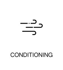 Conditioning flat icon