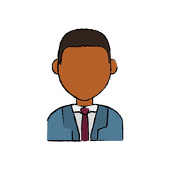 Businessman executive profile icon vector illustration graphic design