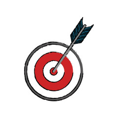 Target dartboard symbol icon vector illustration graphic design