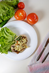 Fillet of chicken with sauce