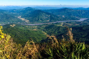 View from Doi Pha Tang viewpoint ,Chiang Rai province in Thailan