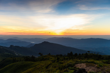 Fototapeta premium View from phucheefa forest park