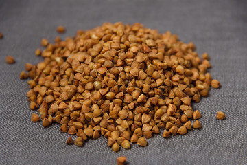 buckwheat grains background