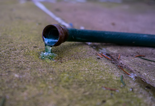 Frozen Garden Hose