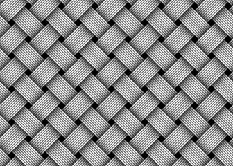 Foto op Plexiglas Grijs Vector geweven vezel naadloos patroon