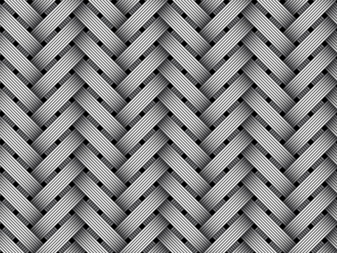Fototapeta Vector woven fiber seamless pattern