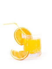 Fresh orange close up