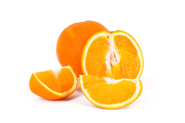Fresh orange close up