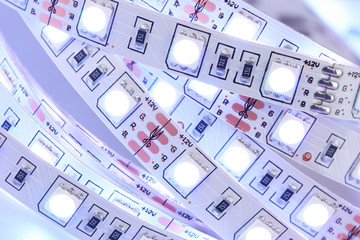 Diode strip. Led lights tape