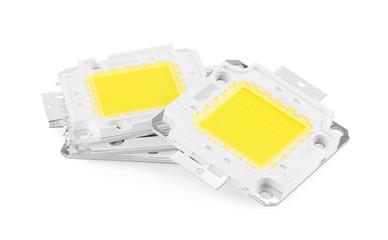 LEDs powerful close-up on white