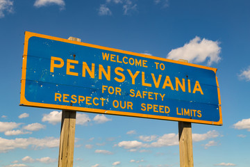 Pennsylvania Blue and Gold Sign