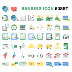 Banking Multiple Effect Icon Set