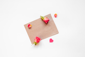 concept of Valentine's Day with heart background mock up