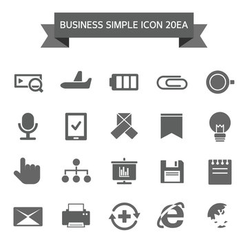 Business Simple Icon Set