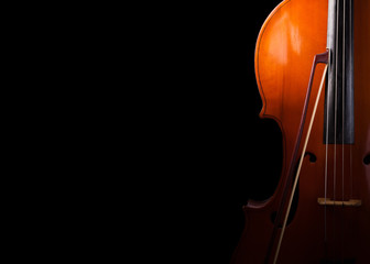 Cello close up