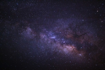 Fototapeta na wymiar Close-up of Milky Way Galaxy, Long exposure photograph, with gra