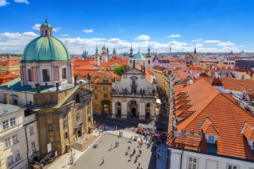 Fototapeta na wymiar Prague city skyline, Prague, Czech Republic