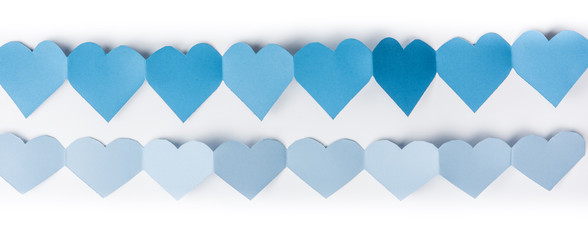 blue heart paper