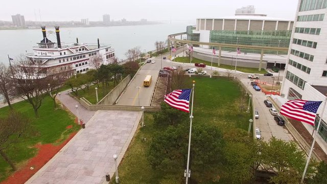 Downtown Detroit Plaza