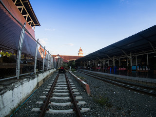Fototapeta na wymiar Chiangmai railway station in the Morning,thailand.