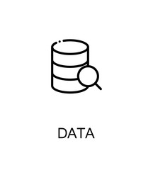 Data flat icon