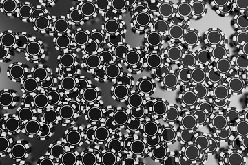 Black Casino Chips Background