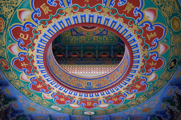 Chinese temple style pattern background