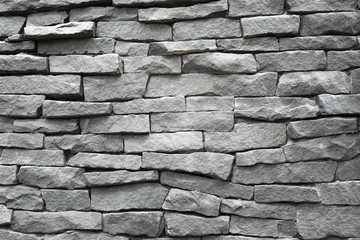 Fototapeta premium Black and White grunge blick wall on background texture.