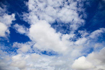 Obraz premium Blue sky with clouds.