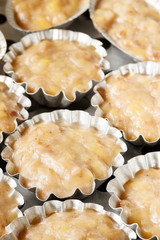 Steamed banana cake - Thai dessert