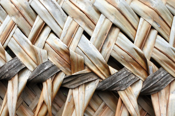 Coconut Palm leaves weaving backgroun