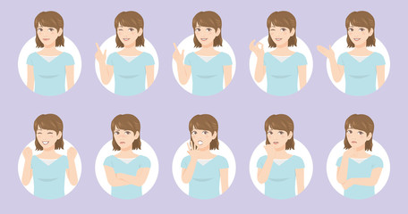 女性の表情　まとめ 