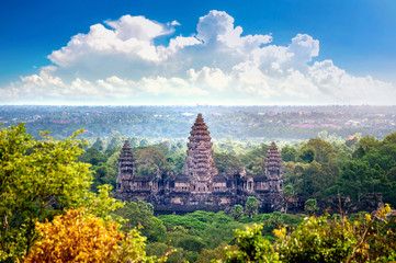 Angkor Wat temple, Siem Reap, Cambodia. - obrazy, fototapety, plakaty