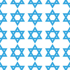 Blue star of David pattern