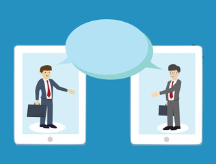 Business man are shaking hands