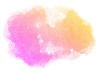 Abstract pink watercolor on white background.The color splashing on the paper.It is a hand drawn.