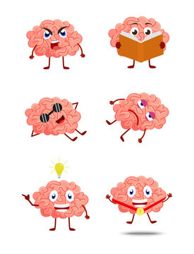Cute Brain cartoon 